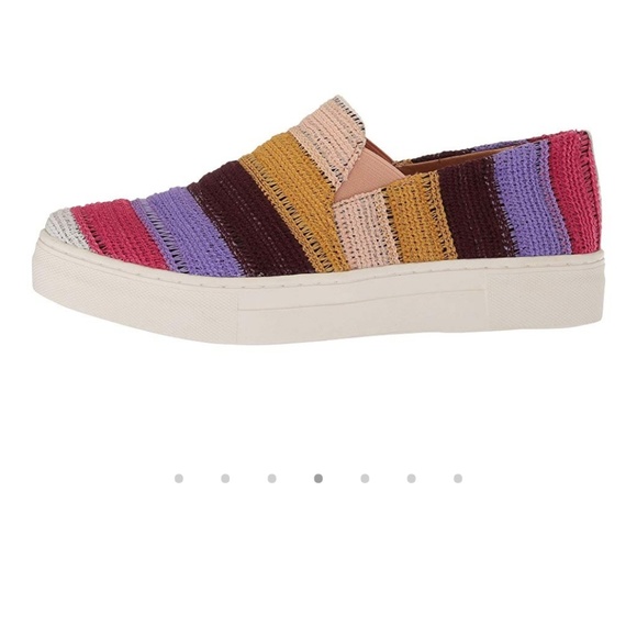 NWOT /Seychelles/ multi crochet striped sneakers - Picture 8 of 8